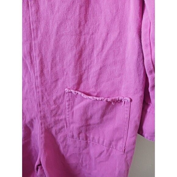 No.‎ 1 Los Angeles Denim Romper Long Sleeve Pink Size M - Picture 9 of 12